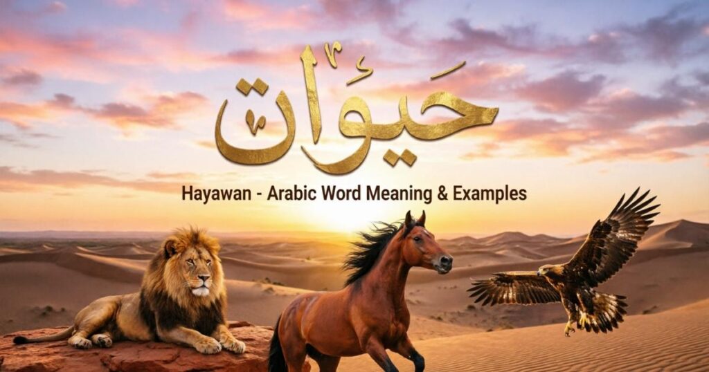 The Word Hayawan Meaning in Arabic With Examples