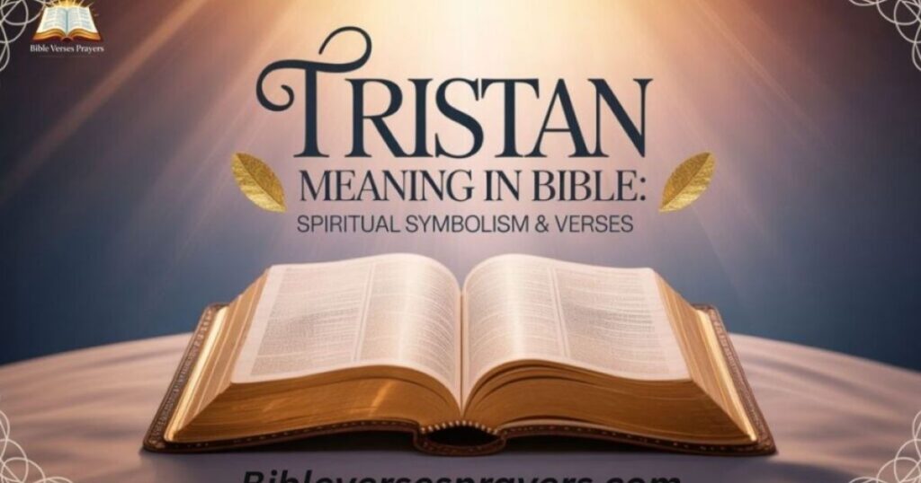 Tristan Meaning in Bible: Spiritual Symbolism & Verse